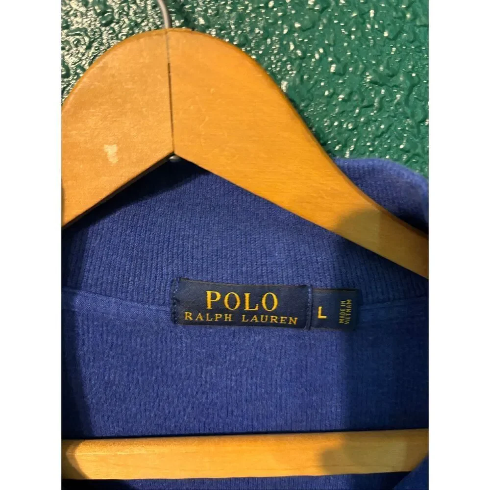 Polo Ralph Lauren Men’s Blue Quarter Zip Sz Large